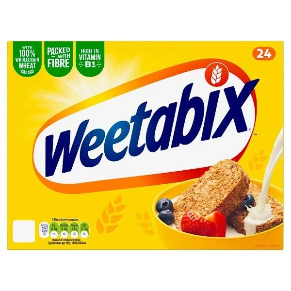 10x Weetabix Original 24 Pack Breakfast Wholegrain Wheat Cereal Pack of 10